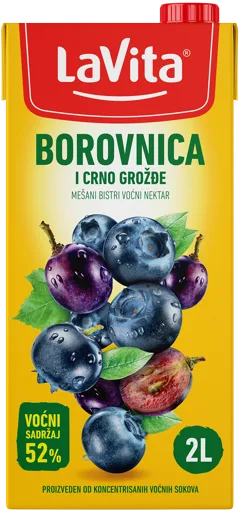 La Vita sok borovnica & crno grožđe 2 l