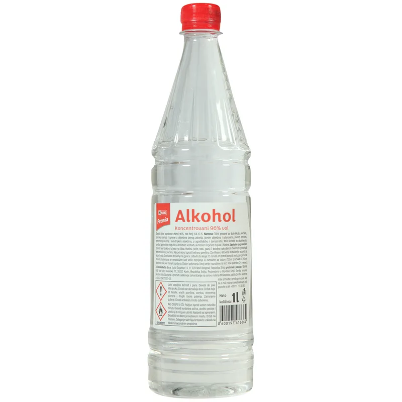 Alkohol koncentrovani 96% vol Maxi 1 l