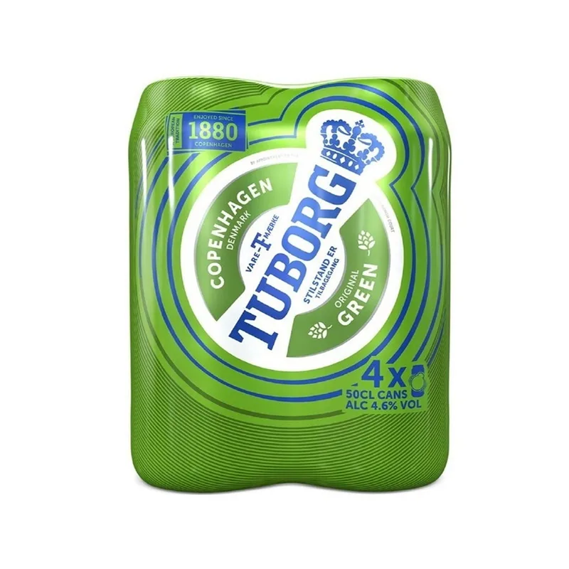 Pivo Tuborg 0,5 l limenka 3+1gratis