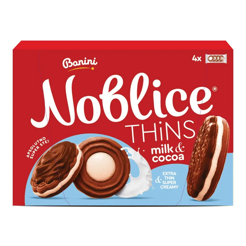 Keks Thins Mleko&kakao Noblice 190 g