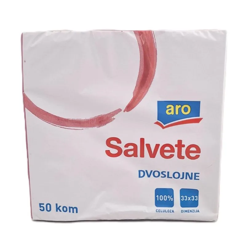 33x33 50/1 2 sloja Aro Salv-Bordo