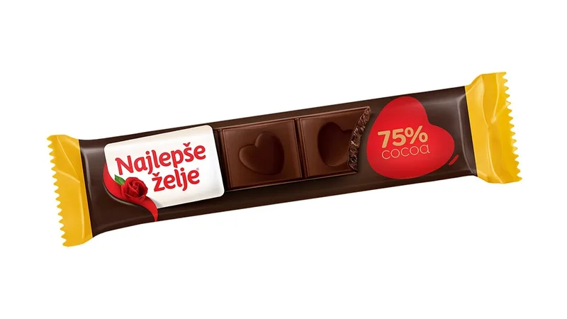 Mini Bar Najlepse Zelje 75% Kakao Stark 30gr