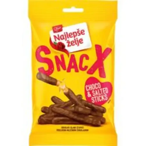Čokolada Mle Snacx Štapići 80 g Nž