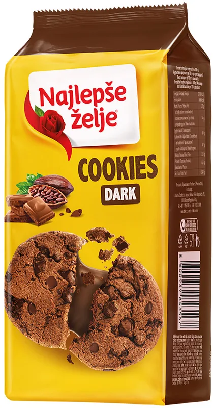 Keks Cookies Crna Čokolada Najlepše Želje 145 g