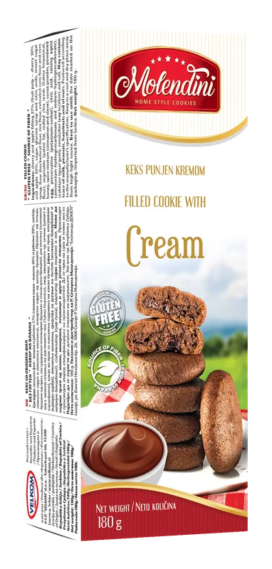 Keks Bez Glutena Sa Kremom Moledini 180 g