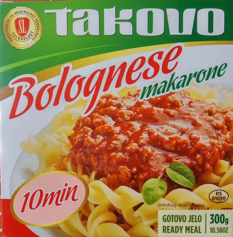 Makarone Bolognese Blage 300 g Takovo