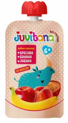 Voćni Dezert Breskva Ban.jabuka+keks Juvitana 100 g