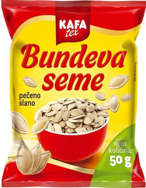 Seme bundeve peceno slano 50 g Kafatex 20