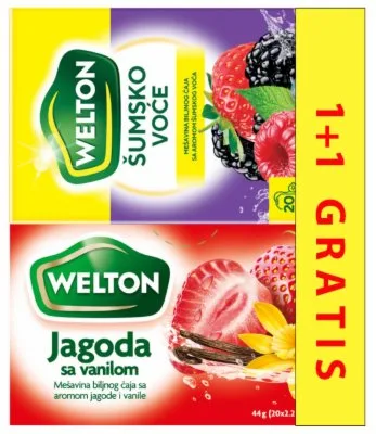 Welton Čaj Š.voće+jag.vanila Gratis