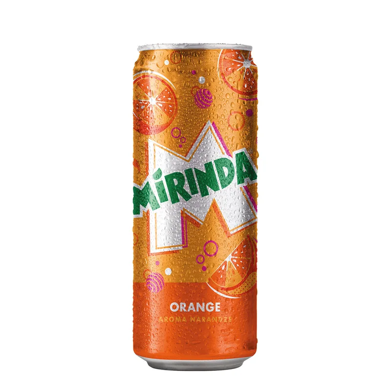 Mirinda napitak gazirani narandža limenka 330 ml