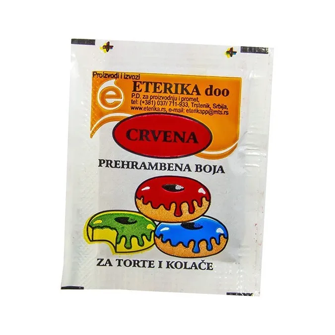 boja crvena 3 g u prahu prehrambena eterika natura