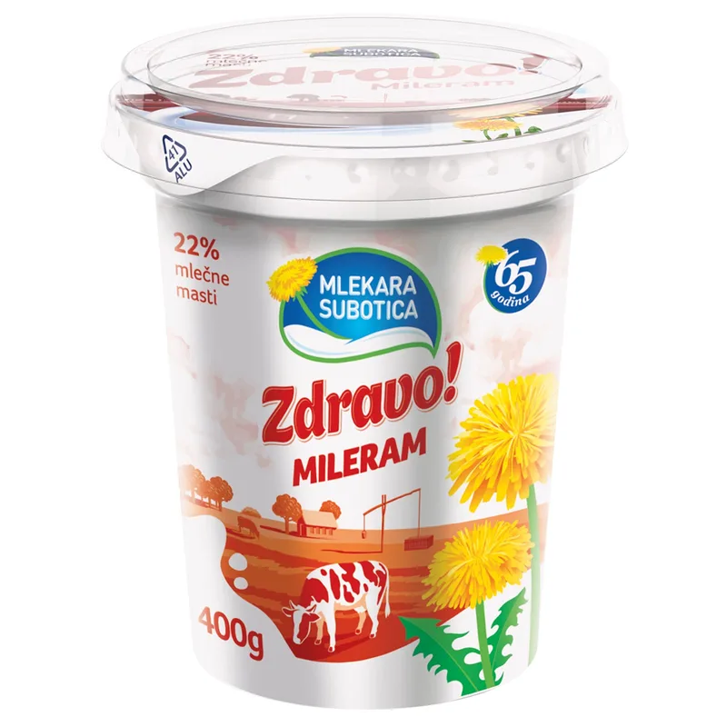 Mileram 22% mm Zdravo 400 g