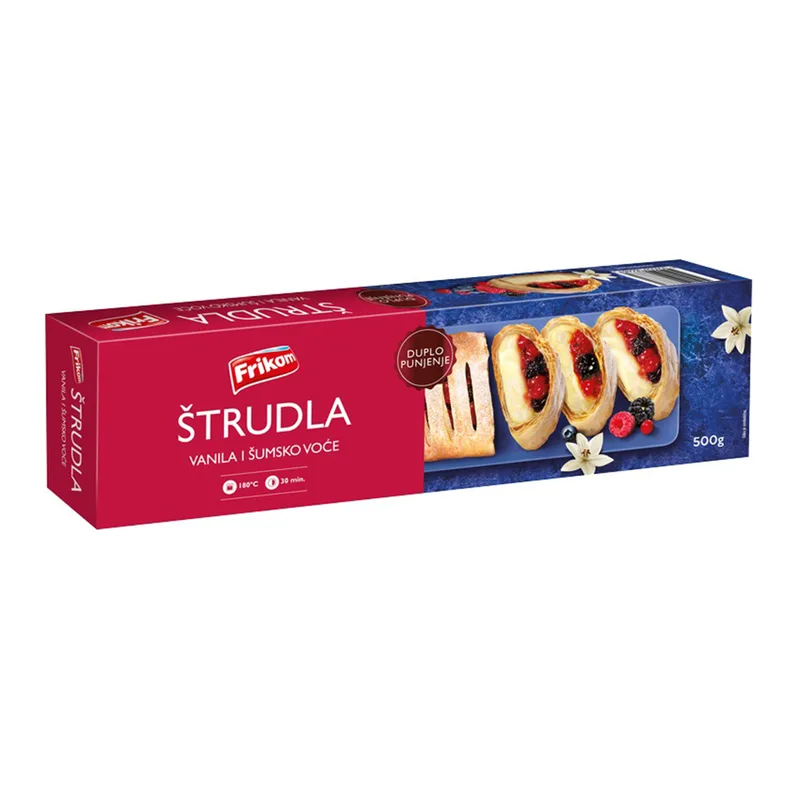 Smrznuta Štrudla Vanila I Šumsko Voće Frikom 500 g