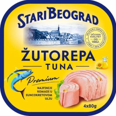 Tuna Žutorepa U Suncokret Ulju St.beograd 4x80 g