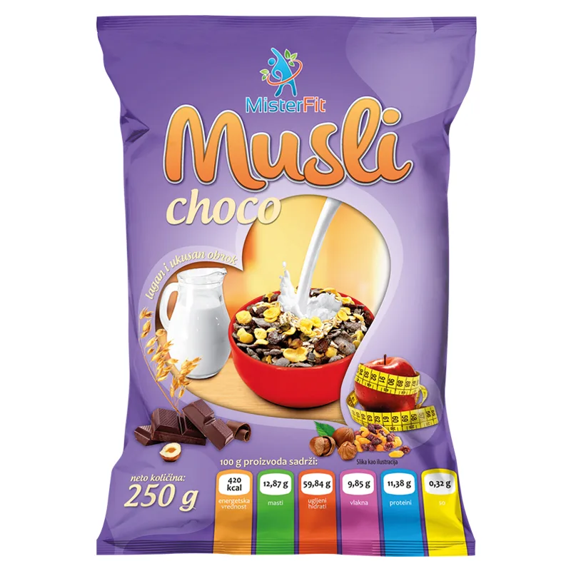 Musli Choco Mister Fit 250gr Moravka