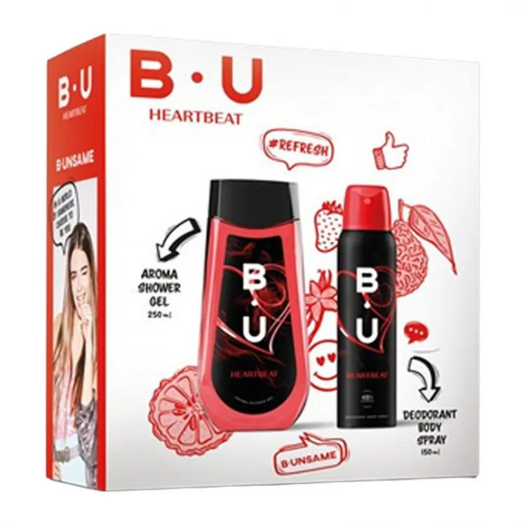 Set Bu Heartbeat-Deo 150 ml+kupka 250 ml