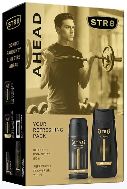 Set Str8 Ahead Deo 150 ml + Shower Gel 250 ml