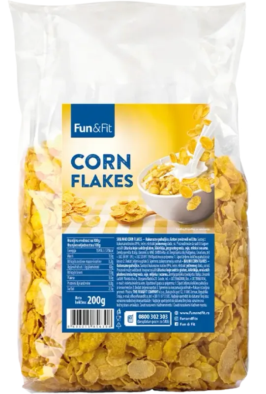 Corn Flakes 200 g Fun&fit