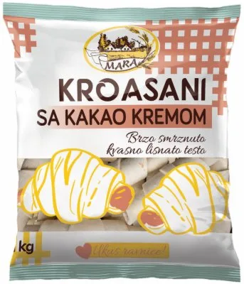 Smrznuti Kroasani Sa Kakao Kremom Mara 1 kg