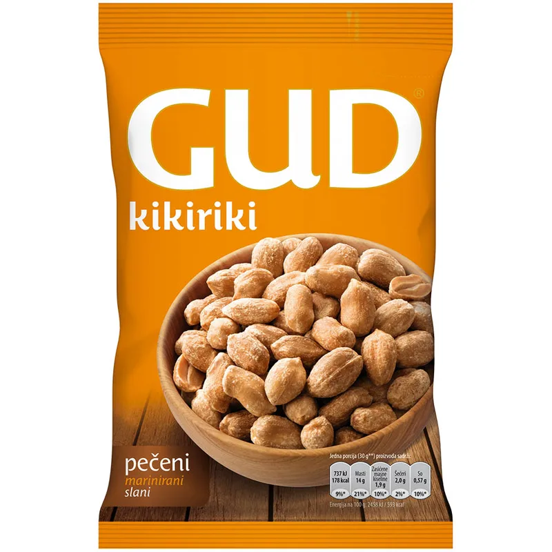 Kikiriki Pečeni Marinirani Slani Gud 180 g