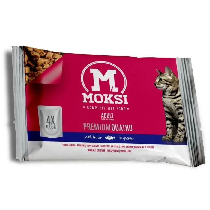 Hrana Za Mačke Preliv Tuna Sos Moksi M&j 4x100 g