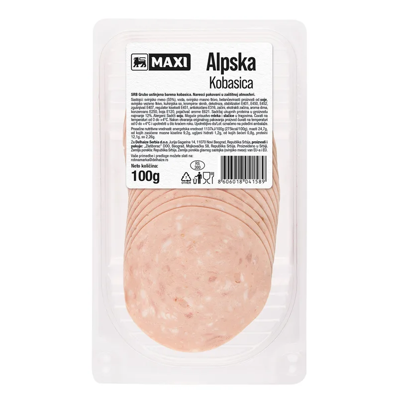 Alpska kobasica u zast.atm.Maxi 100 g