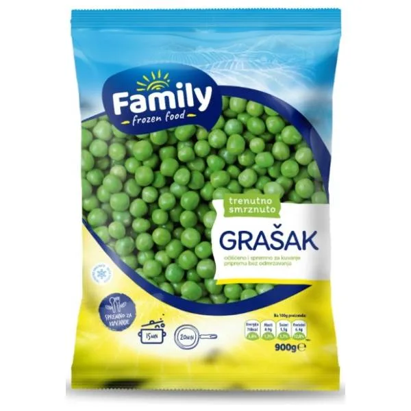 Grašak Smrz 900 g Family