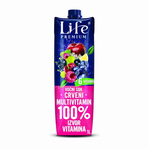 Voćni Sok Life Crveni Multivitamin 1 l Brik