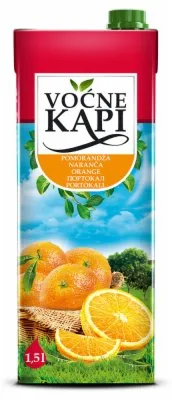Voćni Napitak Voćne Kapi Pomorandža 1,5 l Brik
