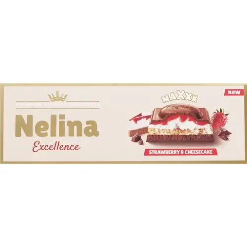 Čokolada Nelina Strawberry Cheesecake Premium 270 g