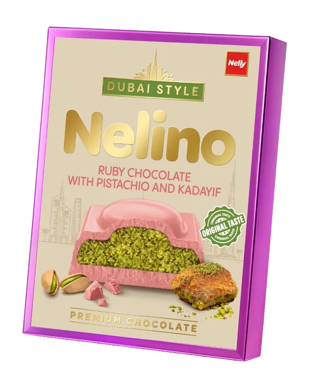 Čokolada Mlečna Dubai Ruby Nelino 62 g
