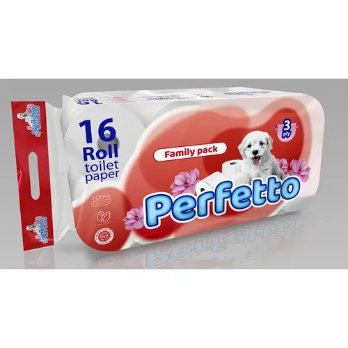 Toalet Papir Perfetto Family Pack 16/1
