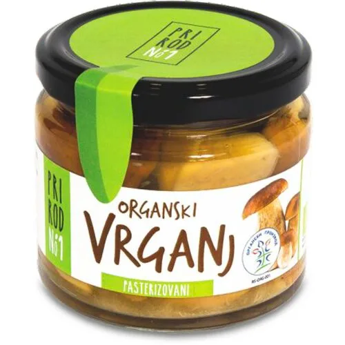 Vrganj Org Pasterizov 180 g Prirodno
