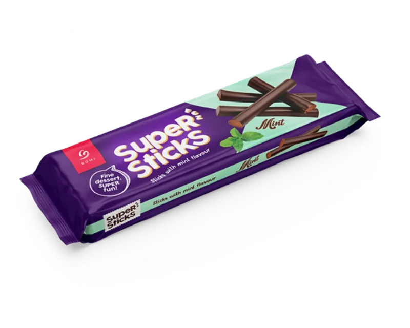 Bar Super Sticks Menta 200 g Bomi