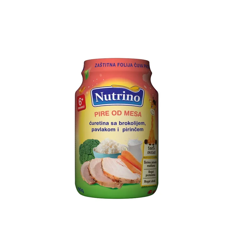 Bebi Voćni Pire Nutrino Ćuretina, Povrće 190 g