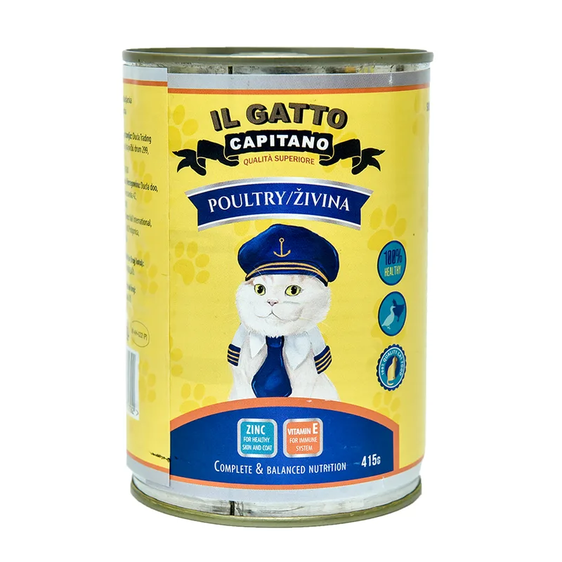 Hrana Za Mačke Živina 415gr Il Gatto Capitano