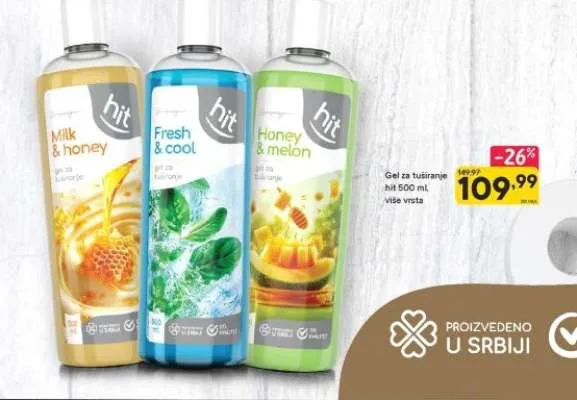 gel za tusiranje honey melon HIT 500 ml PRM d&n