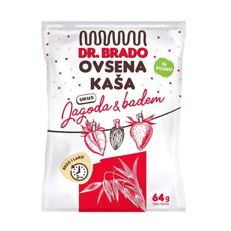 kasa ovsena jagoda badem 64 g PRM dr brado dtl