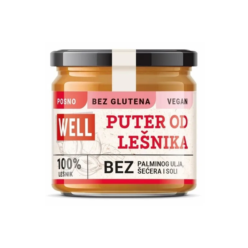 Namaz Lešnik Puter 180 g Well