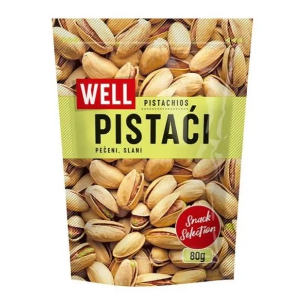 Well Pistaci Peceni Slani 80 g