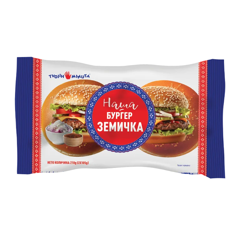 Zemička Burger Naša Tvojih 5 Minuta 2x105 g