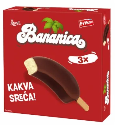 Sladoled Multipack Štapić Bananica Frikom 255 ml