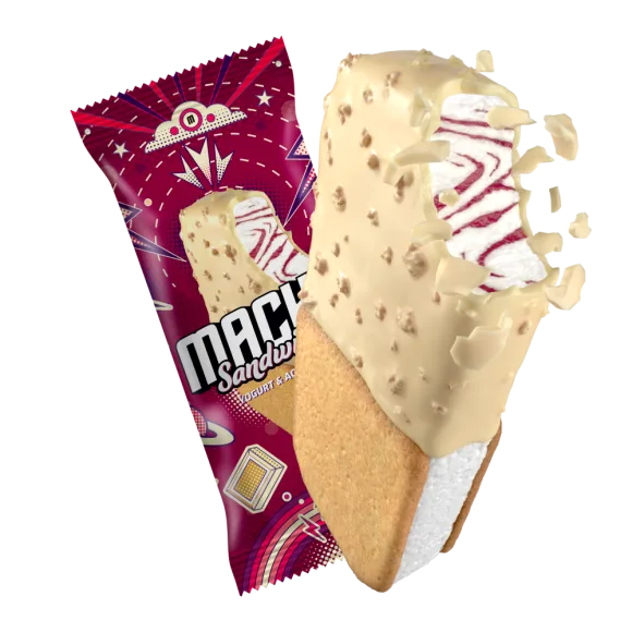 Sladoled Sendvič Macho Yogurt&a.berry Frikom 129 ml