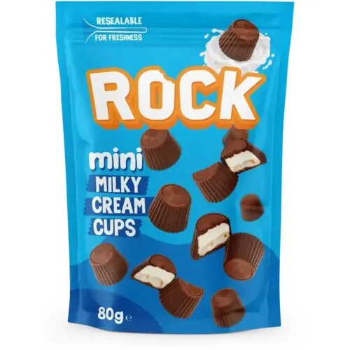 Biskvit Rock Cups Mini Milky 80 g