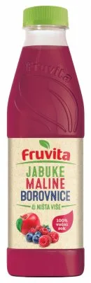 Sok Fruvita Jab.maline,borovnice&ništa Više 0,75 l