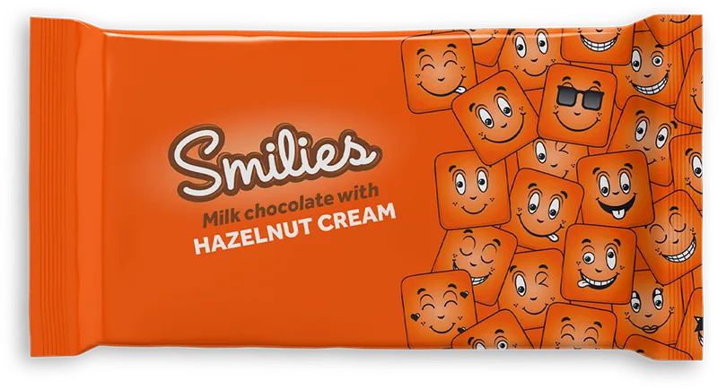 Bar cokolada SMILIES hazelnut cream 28 g 24