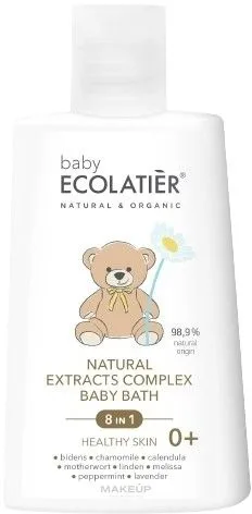 Kupka Baby Kompleks Prirodnih Ekstrakata 8-U-1 Zdrava Koža 0+ 250 ml Ecolatier