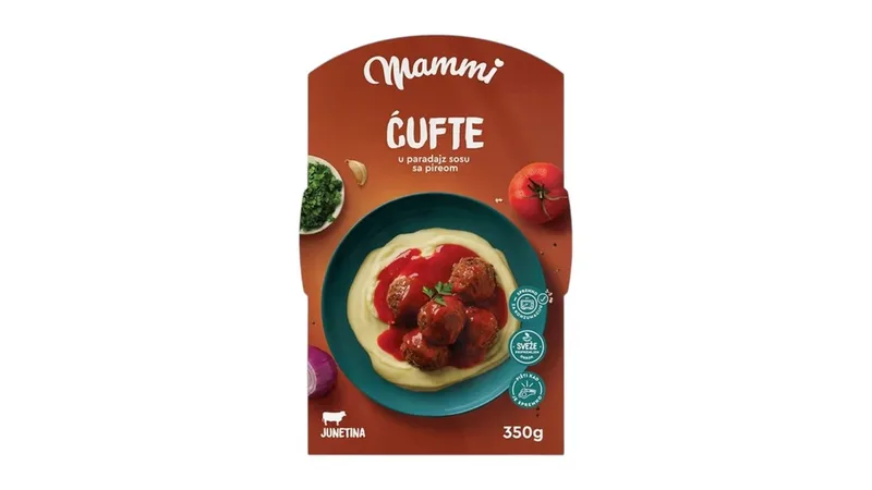 Gotovo Jelo Ćufte U Par.sosu Sa Pireom Mammi 350 g