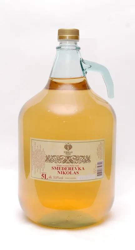 Vino Smederevka Nikolas Staklo 5 l