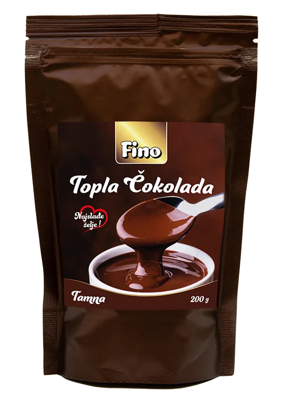 Topla Cokolada Crna Momento 200 g Fruitica